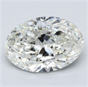 Diamante Natural 3.51 quilates, Ovalado , Color I, claridad SI2 y certificado GIA