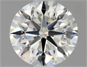 Natural Diamond 0.57 Carats, Round with Excellent Cut, J Color, VVS1 Clarity and Certified by GIA