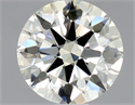 Diamante Natural 0.90 quilates, Redondo , Color N, claridad VVS2 y certificado GIA