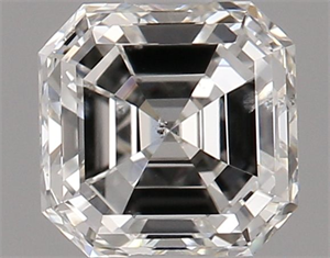 Foto Diamante Natural 0.71 quilates, Asscher , Color H, claridad SI2 y certificado GIA de