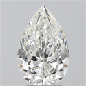 Diamante Natural 2.01 quilates, De pera , Color H, claridad SI2 y certificado GIA
