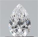 Natural Diamond 0.50 Carats, Pear with  Cut, D Color, VS1 Clarity and Certified by GIA