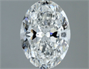 Natural Diamond 1.32 Carats, Oval with  Cut, F Color, SI2 Clarity and Certified by GIA