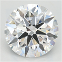 Lab Grown Diamond 3.43 Carats, Round with Ideal Cut, D Color, VVS1 Clarity and Certified by IGI
