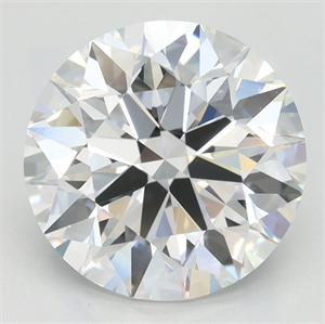 Picture of Lab Grown Diamond 3.43 Carats, Round with Ideal Cut, D Color, VVS1 Clarity and Certified by IGI
