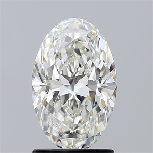 Picture of Natural Diamond 1.50 Carats, Oval with  Cut, H Color, SI1 Clarity and Certified by GIA