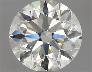 Picture of Natural Diamond 1.30 Carats, Round with Excellent Cut, K Color, VVS2 Clarity and Certified by HRD