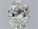 Natural Diamond 1.50 Carats, Oval with  Cut, I Color, SI1 Clarity and Certified by GIA