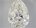 Diamante Natural 0.37 quilates, De pera , Color H, claridad VVS2 y certificado IGI