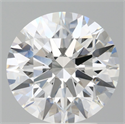 Lab Grown Diamond 3.60 Carats, Round with Ideal Cut, E Color, VS1 Clarity and Certified by IGI