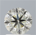 Natural Diamond 0.90 Carats, Round with Excellent Cut, L Color, VS1 Clarity and Certified by IGI