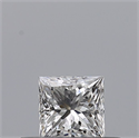 Natural Diamond 0.23 Carats, Princess with  Cut, D Color, VS1 Clarity and Certified by GIA