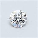 Diamante Natural 0.43 quilates, Redondo , Color F, claridad SI1 y certificado GIA