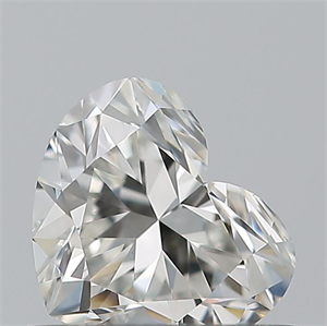 Picture of Natural Diamond 0.50 Carats, Heart with  Cut, H Color, VS1 Clarity and Certified by GIA