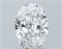 Natural Diamond 1.21 Carats, Oval with  Cut, D Color, SI2 Clarity and Certified by GIA