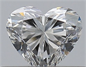 Natural Diamond 0.30 Carats, Heart with  Cut, G Color, VVS2 Clarity and Certified by GIA