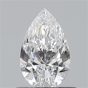 Picture of Natural Diamond 0.54 Carats, Pear with  Cut, D Color, VS2 Clarity and Certified by GIA