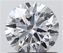 Natural Diamond 0.70 Carats, Round with Excellent Cut, E Color, VVS1 Clarity and Certified by IGI