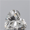 Natural Diamond 0.45 Carats, Heart with  Cut, E Color, VVS2 Clarity and Certified by GIA