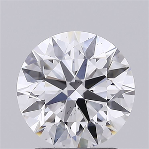 Picture of Lab Grown Diamond 2.00 Carats, Round with Excellent Cut, D Color, SI1 Clarity and Certified by GIA