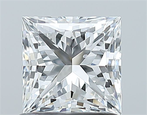Picture of Natural Diamond 1.01 Carats, Princess with  Cut, D Color, SI1 Clarity and Certified by GIA