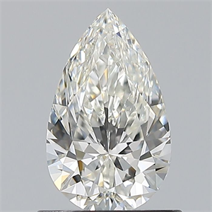 Picture of Natural Diamond 0.75 Carats, Pear with  Cut, I Color, VVS2 Clarity and Certified by GIA