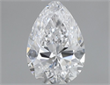 Natural Diamond 0.45 Carats, Pear with  Cut, D Color, VS1 Clarity and Certified by GIA