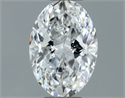 Natural Diamond 0.60 Carats, Oval with  Cut, E Color, VS1 Clarity and Certified by GIA