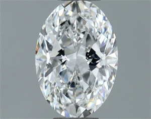 Picture of Natural Diamond 0.60 Carats, Oval with  Cut, E Color, VS1 Clarity and Certified by GIA