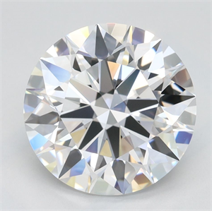 Picture of Lab Grown Diamond 2.91 Carats, Round with Ideal Cut, D Color, VVS1 Clarity and Certified by IGI