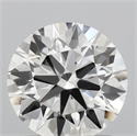 Lab Grown Diamond 1.07 Carats, Round with Ideal Cut, D Color, VVS2 Clarity and Certified by IGI