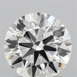 Picture of Lab Grown Diamond 1.07 Carats, Round with Ideal Cut, D Color, VVS2 Clarity and Certified by IGI