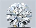 Diamante Natural 0.83 quilates, Redondo , Color G, claridad VVS1 y certificado GIA