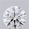 Lab Grown Diamond 3.08 Carats, Round with Ideal Cut, E Color, VVS2 Clarity and Certified by IGI