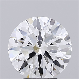 Picture of Lab Grown Diamond 3.08 Carats, Round with Ideal Cut, E Color, VVS2 Clarity and Certified by IGI