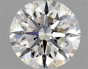 Picture of Natural Diamond 0.70 Carats, Round with Excellent Cut, H Color, SI2 Clarity and Certified by GIA