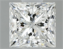Natural Diamond 0.60 Carats, Princess with  Cut, G Color, VS2 Clarity and Certified by GIA