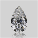 Natural Diamond 1.52 Carats, Pear with  Cut, D Color, VVS2 Clarity and Certified by GIA