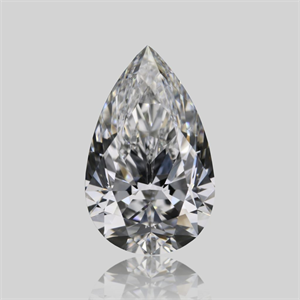 Picture of Natural Diamond 1.52 Carats, Pear with  Cut, D Color, VVS2 Clarity and Certified by GIA