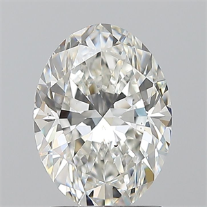 Picture of Natural Diamond 1.70 Carats, Oval with  Cut, G Color, SI1 Clarity and Certified by GIA