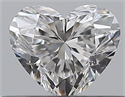 Natural Diamond 0.30 Carats, Heart with  Cut, E Color, IF Clarity and Certified by GIA