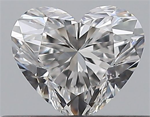Picture of Natural Diamond 0.30 Carats, Heart with  Cut, E Color, IF Clarity and Certified by GIA