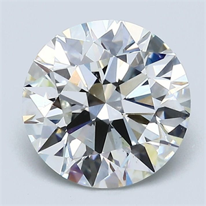 Picture of Natural Diamond 2.50 Carats, Round with Excellent Cut, G Color, SI1 Clarity and Certified by GIA