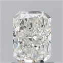 Natural Diamond 1.20 Carats, Radiant with  Cut, I Color, SI1 Clarity and Certified by GIA