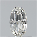 Natural Diamond 0.50 Carats, Oval with  Cut, H Color, VS2 Clarity and Certified by GIA