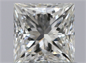 Natural Diamond 0.63 Carats, Princess with  Cut, J Color, VVS1 Clarity and Certified by GIA