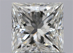 Picture of Natural Diamond 0.63 Carats, Princess with  Cut, J Color, VVS1 Clarity and Certified by GIA