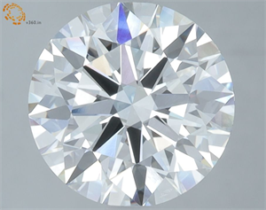 Picture of Lab Grown Diamond 3.41 Carats, Round with Ideal Cut, F Color, VVS2 Clarity and Certified by IGI