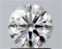Diamante Natural 1.02 quilates, Redondo , Color J, claridad VVS2 y certificado GIA