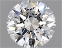 Natural Diamond 0.47 Carats, Round with Excellent Cut, F Color, SI2 Clarity and Certified by GIA